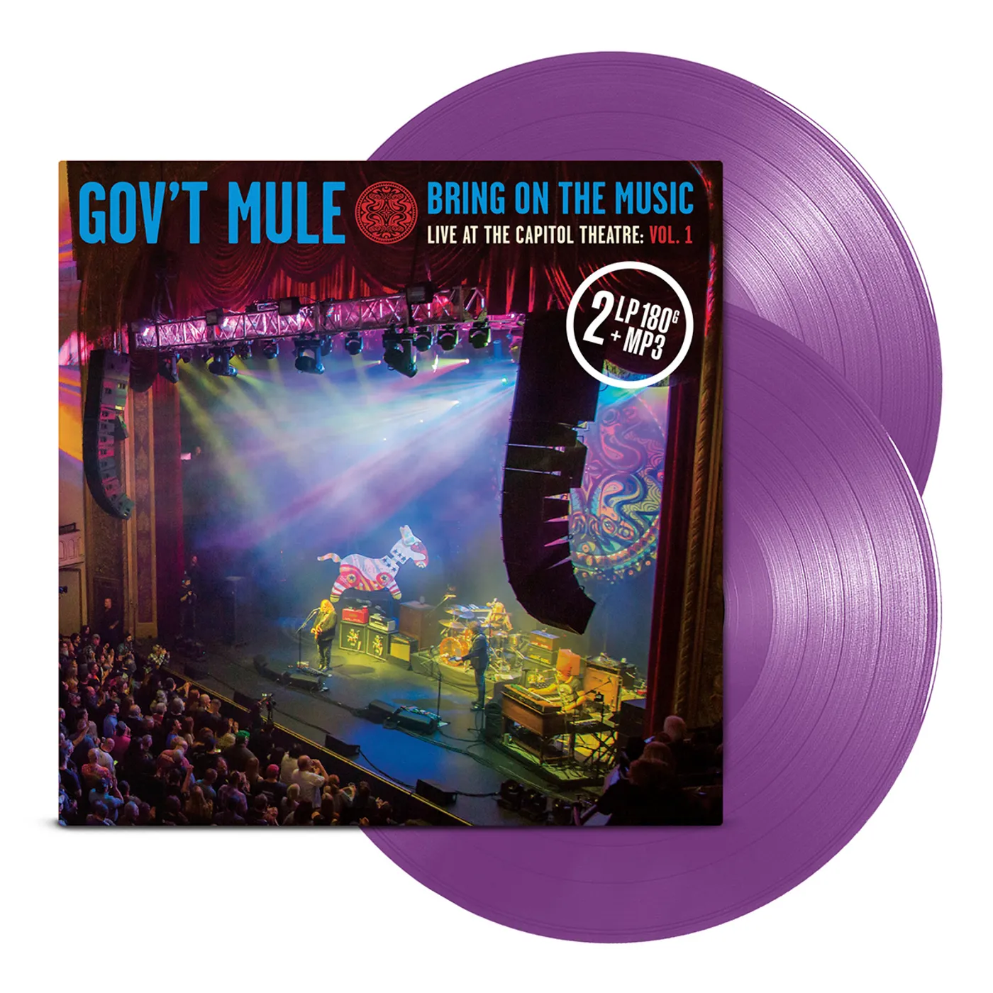 Gov't Mule Red Splatter 2-LP Volume 1: Bring On The Music / Live at The Capitol Theatre (Vinyl)