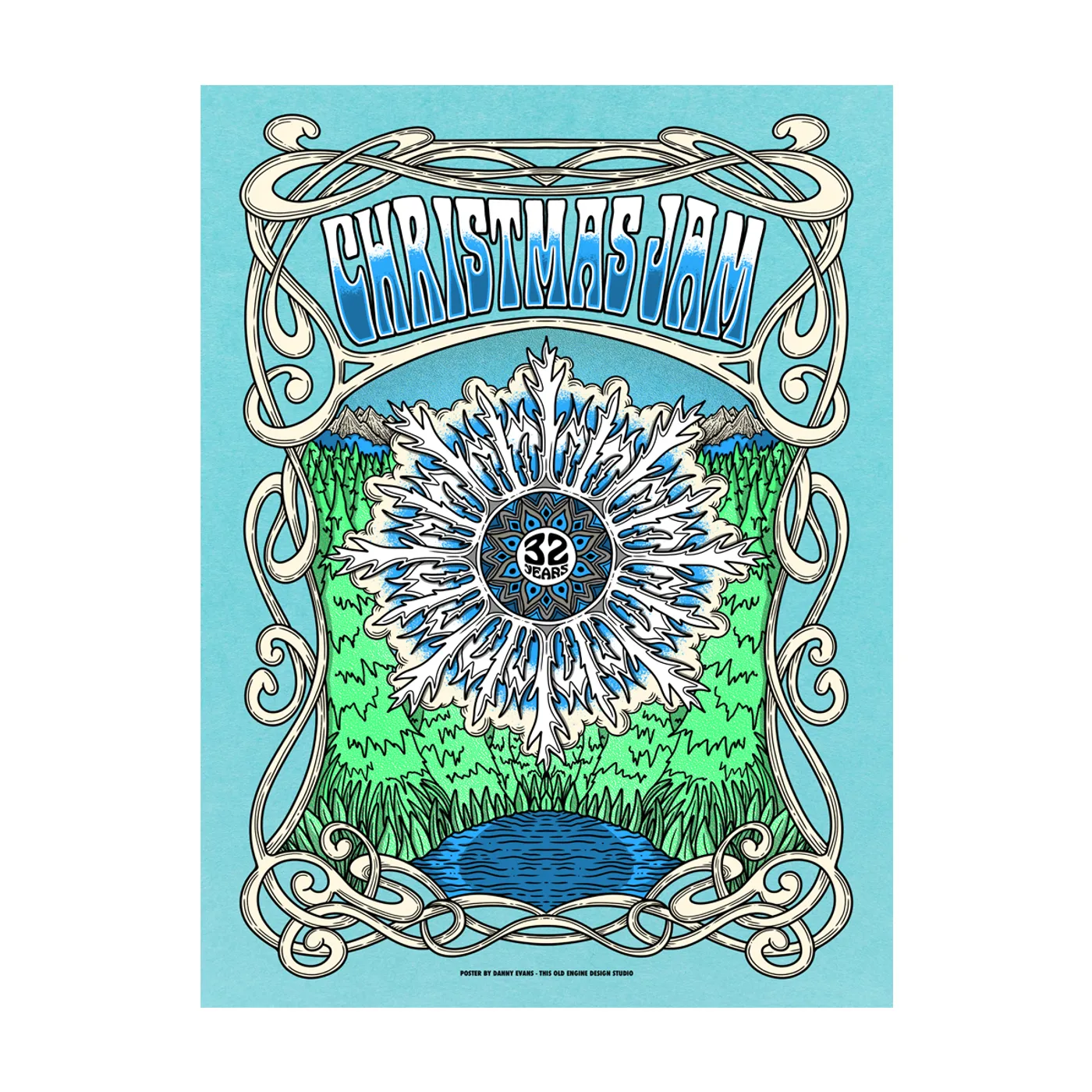 Gov't Mule Christmas Jam 2023 - Poster (Blue)