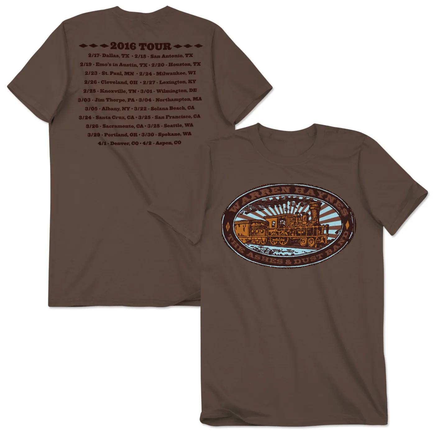 Gov't Mule Warren Haynes 2016 Tour Train Logo T-Shirt
