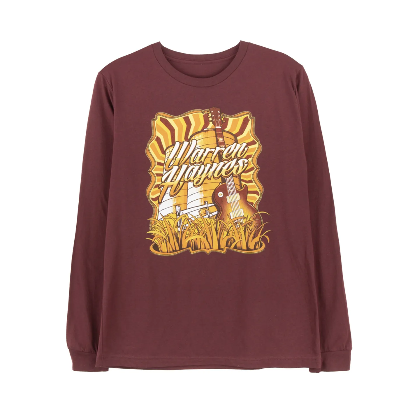 Gov't Mule Faux Tour 2020 Maroon Long-Sleeve T-Shirt