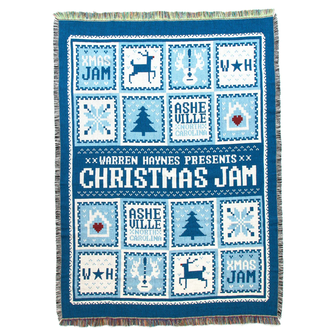 Warren Haynes Christmas Jam Throw Blanket