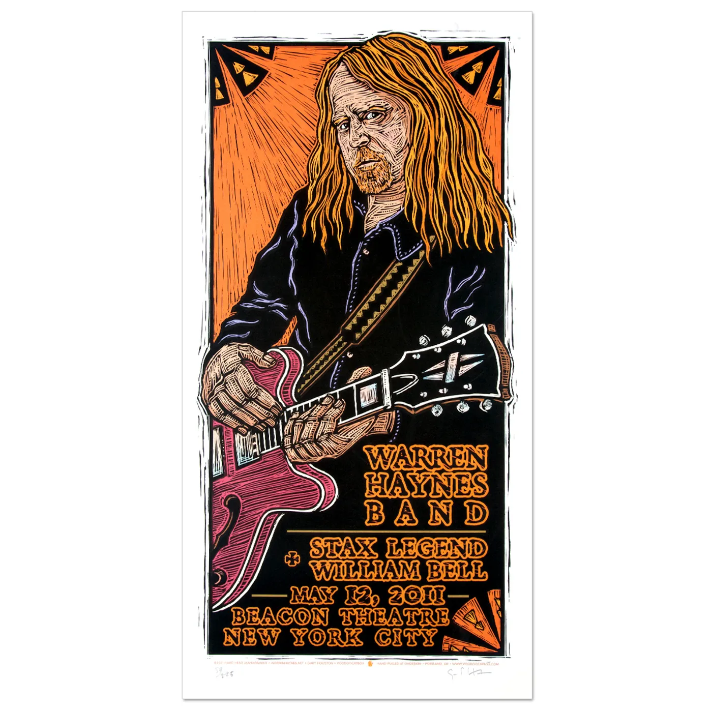 Warren Haynes Band May 2011 Beacon Theater New York City Event Poster