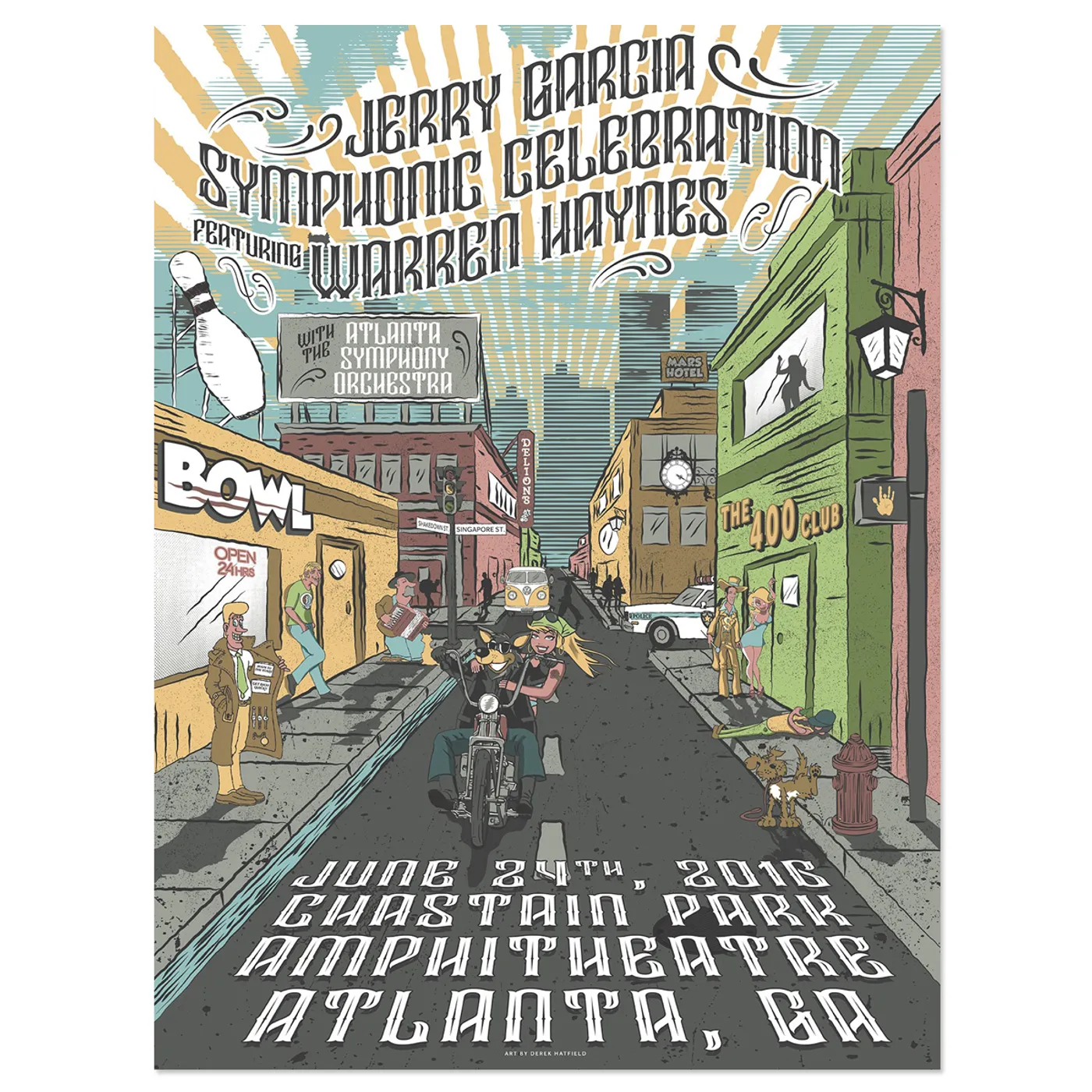 Jerry Garcia Symphonic Celebration featuring Warren Haynes Atlanta Event Poster