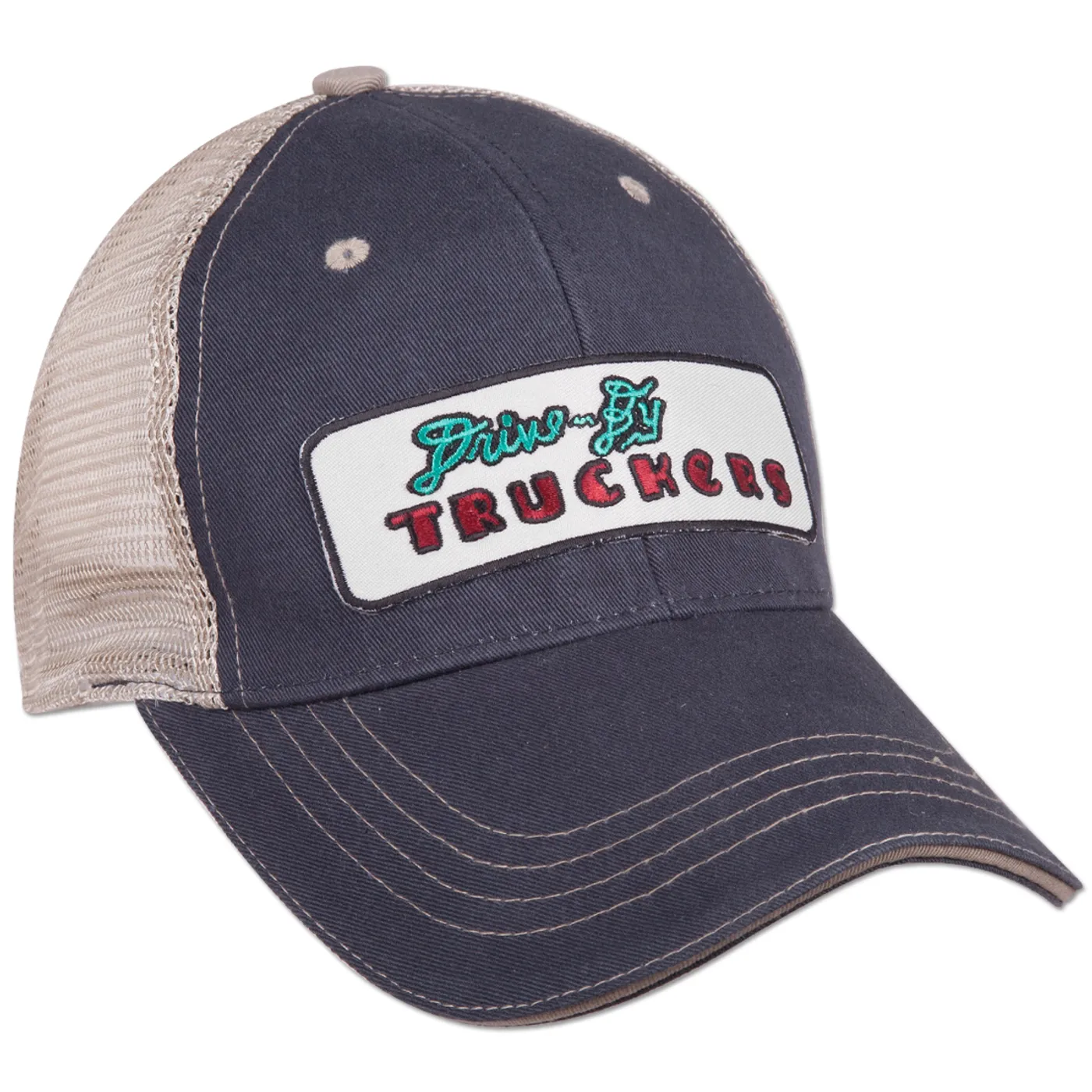 Drive-By Truckers Navy Blue Trucker Hat w/ Embroidered Patch