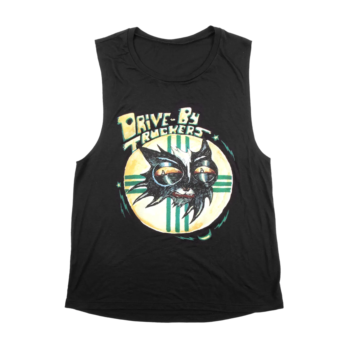Drive-By Truckers Black Cat Logo Tank
