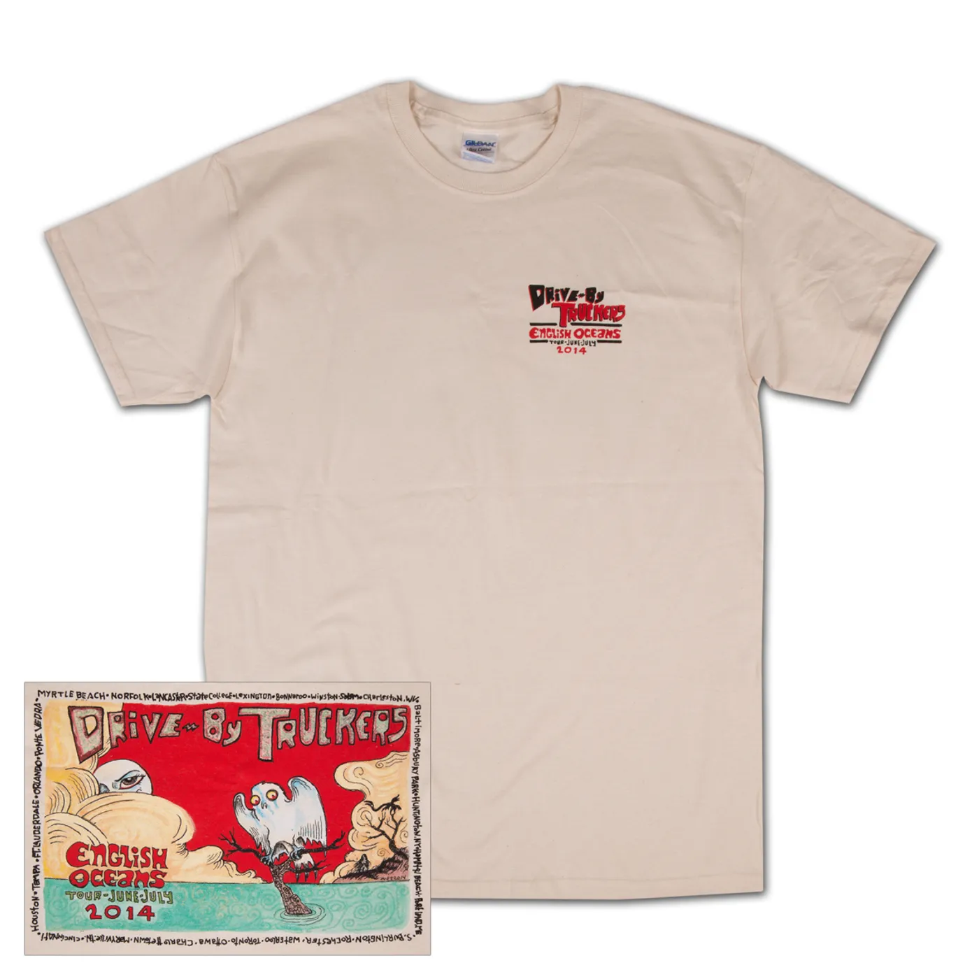 Drive-By Truckers Summer Tour 2014 T-Shirt - SM Only