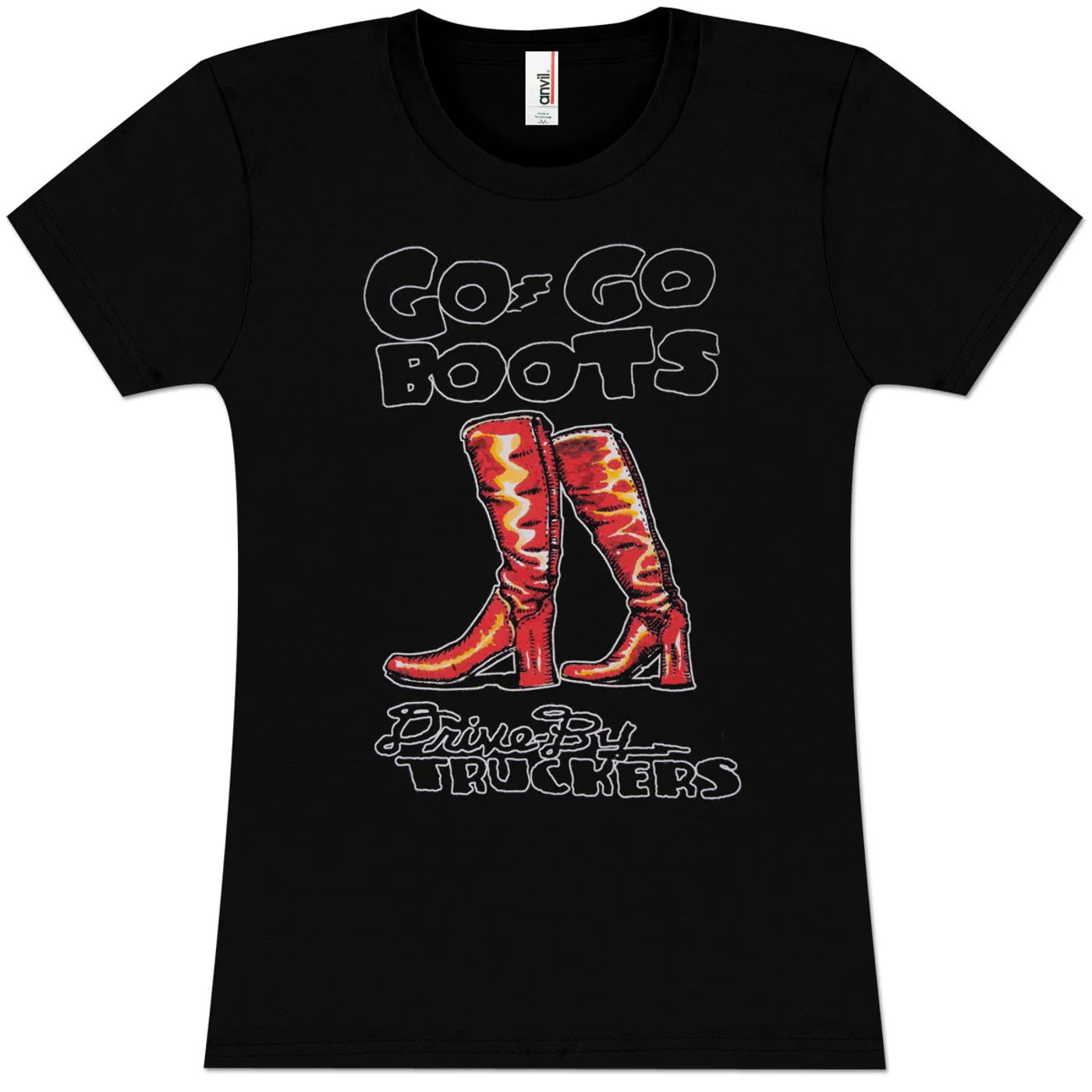 Drive-By Truckers Ladies Black Go-Go Boots T-Shirt