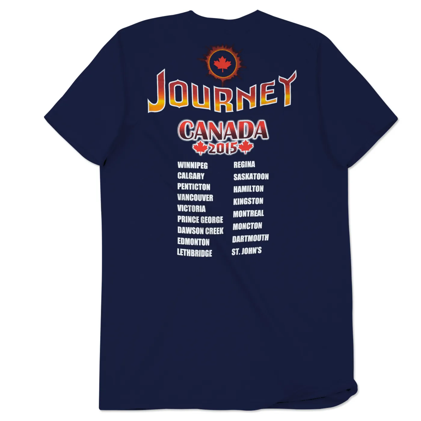 Journey 2015 Tour Canada Winged Globe T-Shirt