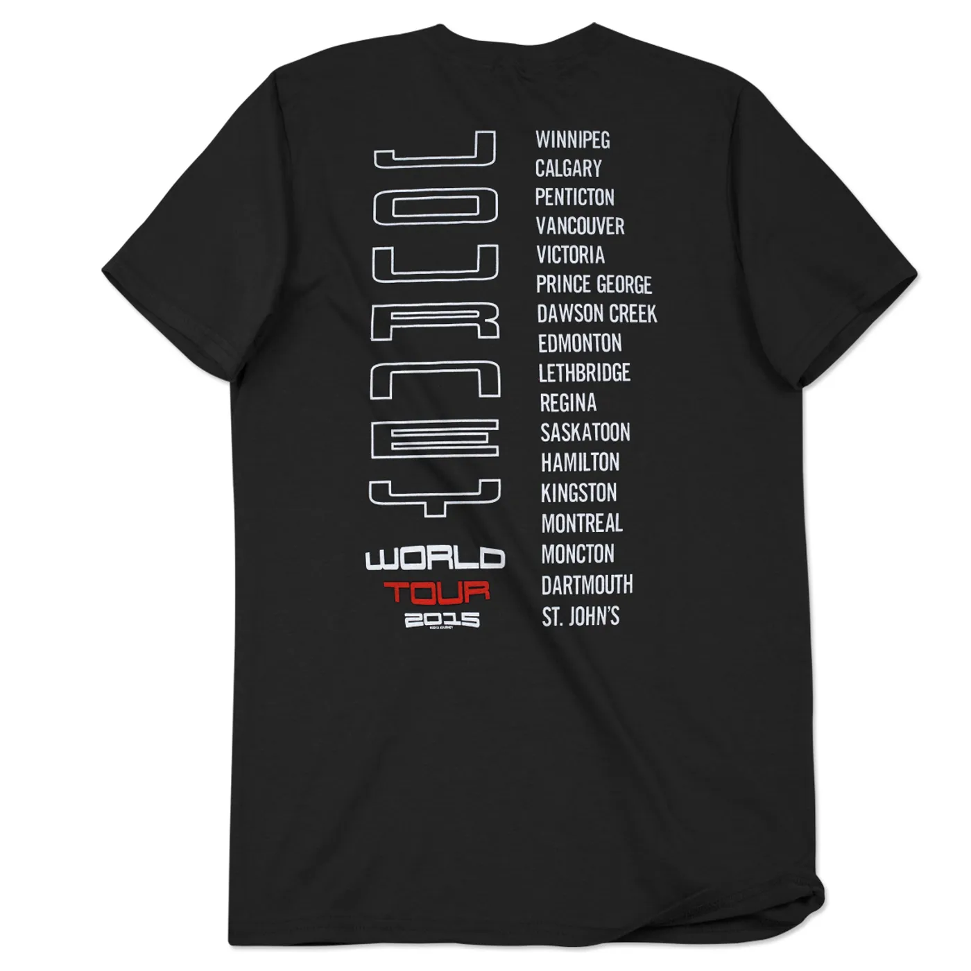 Journey 2015 Tour Escape World Tour T-Shirt