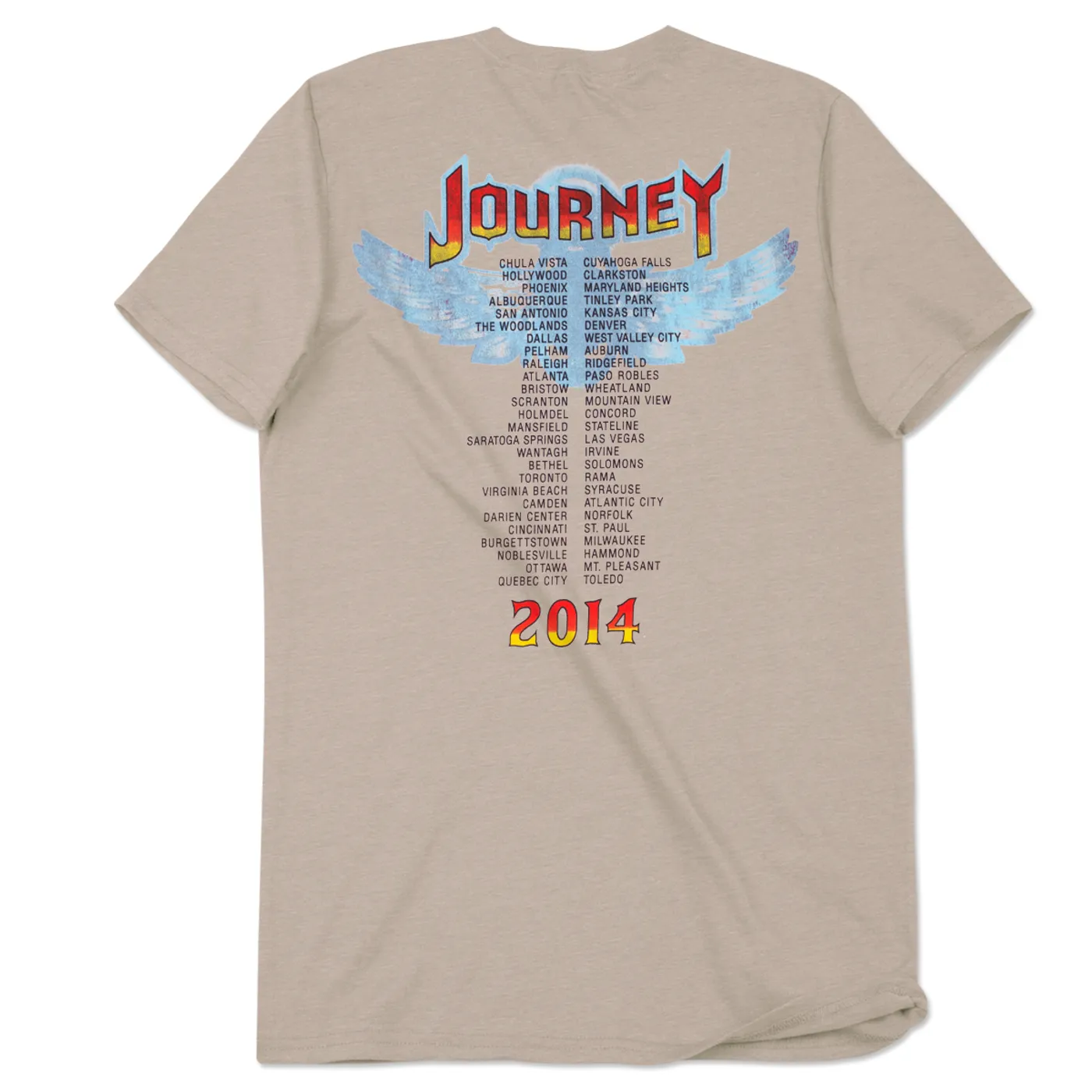 Journey 2014 Tour Rainbow Circle Logo T-Shirt