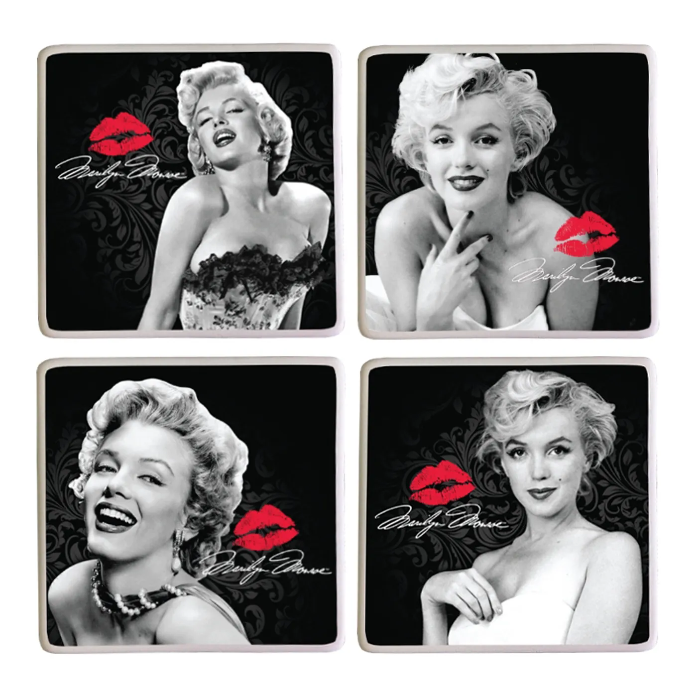 Marilyn Monroe 4 pc. Ceramic Coaster Set