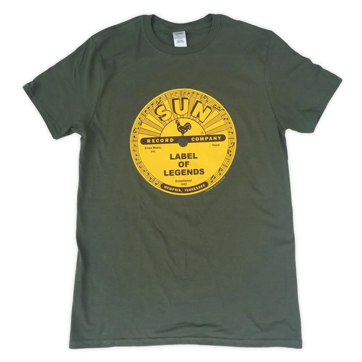 Sun Records Label of Legends Green Tee