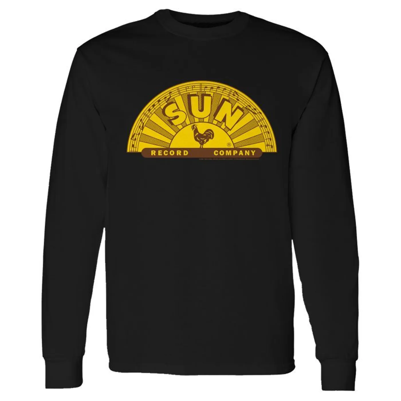 Sun Records Half Logo Long Sleeve Shirt - Black