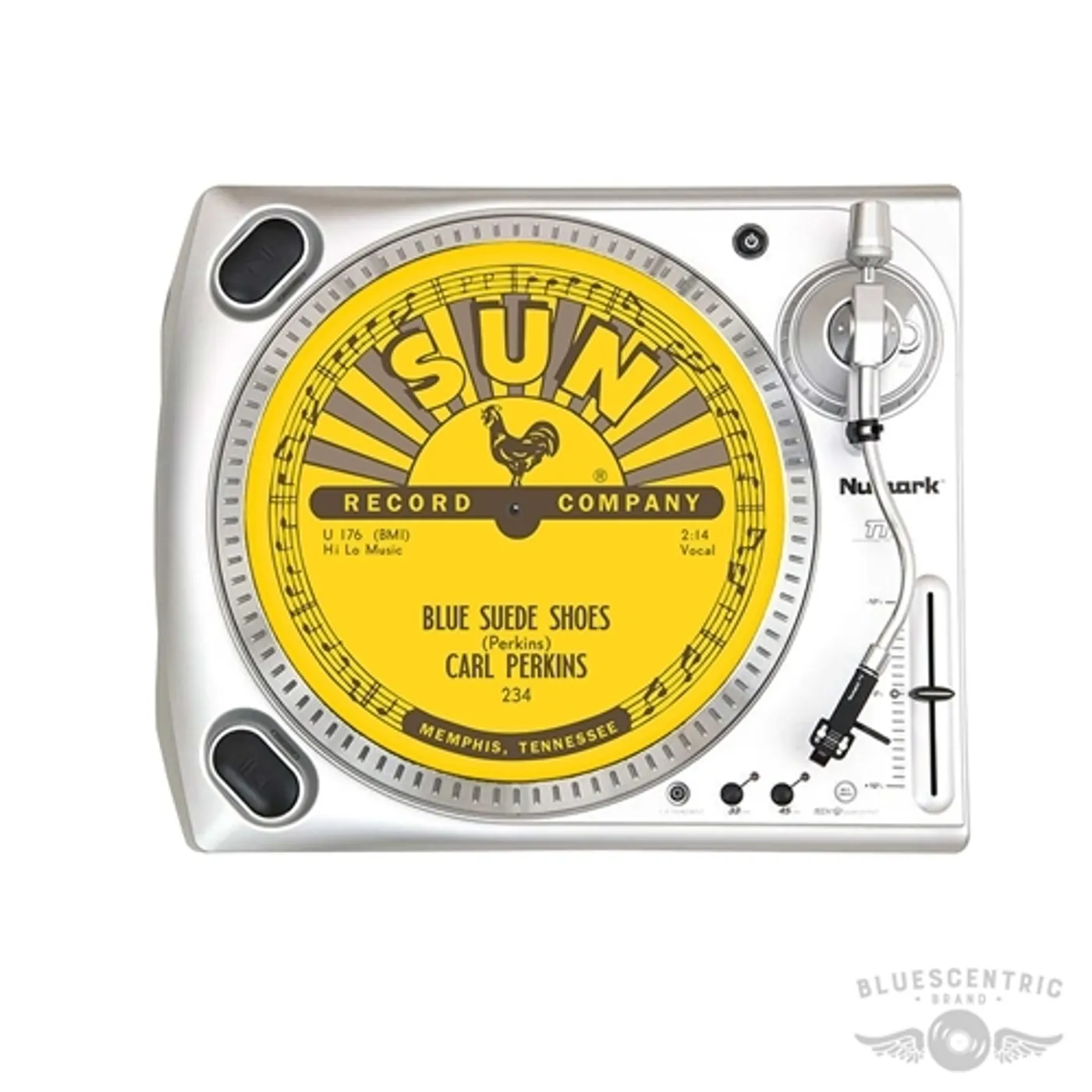 Sun Records Carl Perkins Blue Suede Shoes Turntable Slip Mat