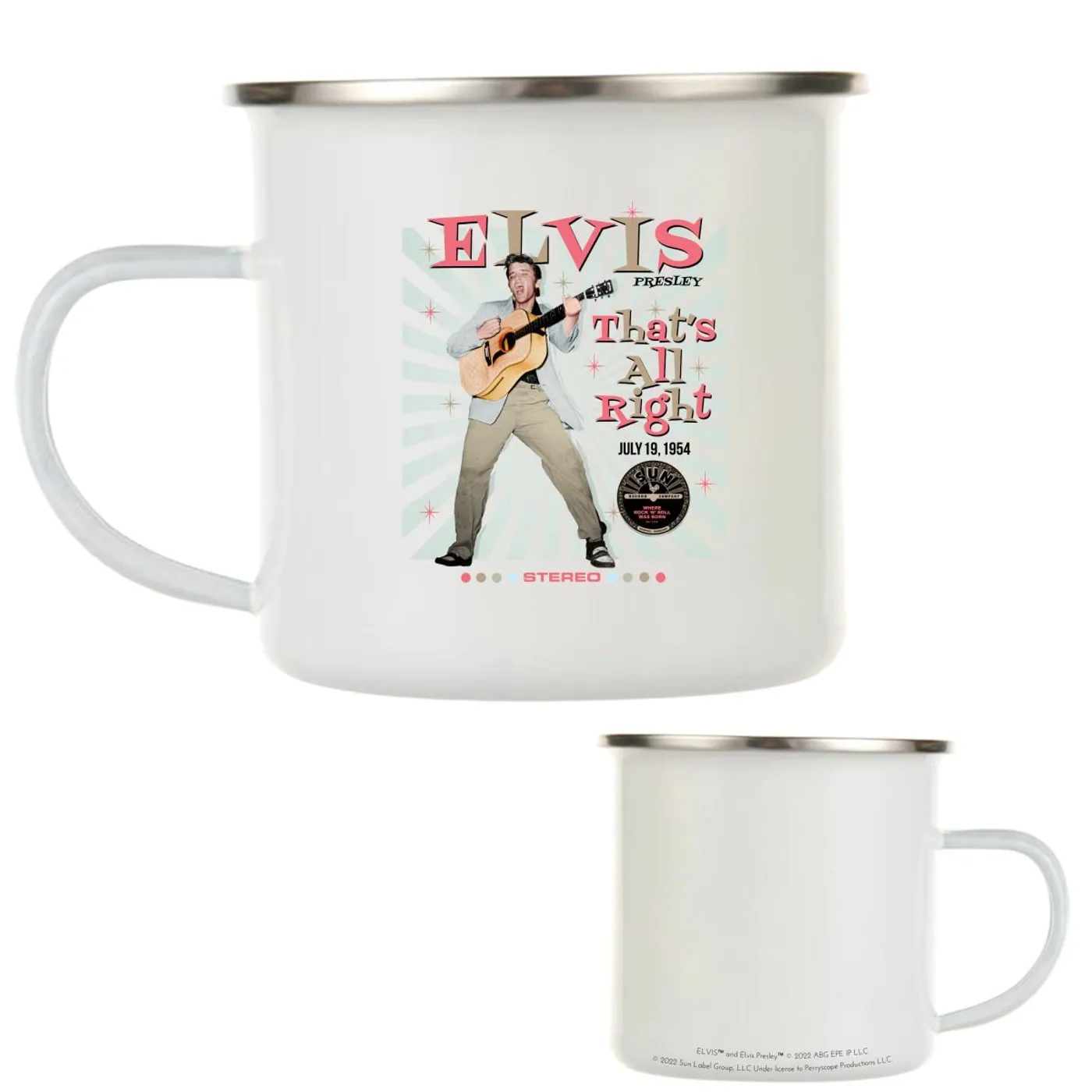 Elvis Presley That's All Right Rays Camping Mug