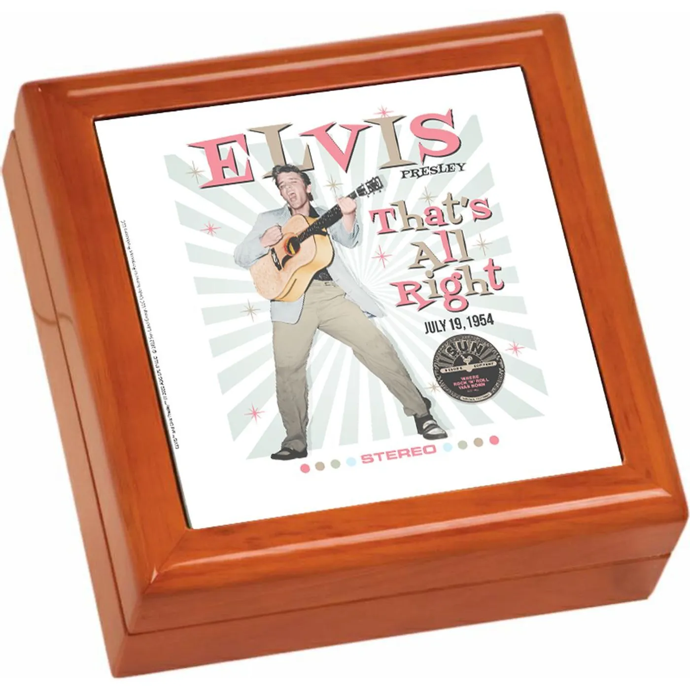 Elvis Presley That's All Right Rays Keepsake Box