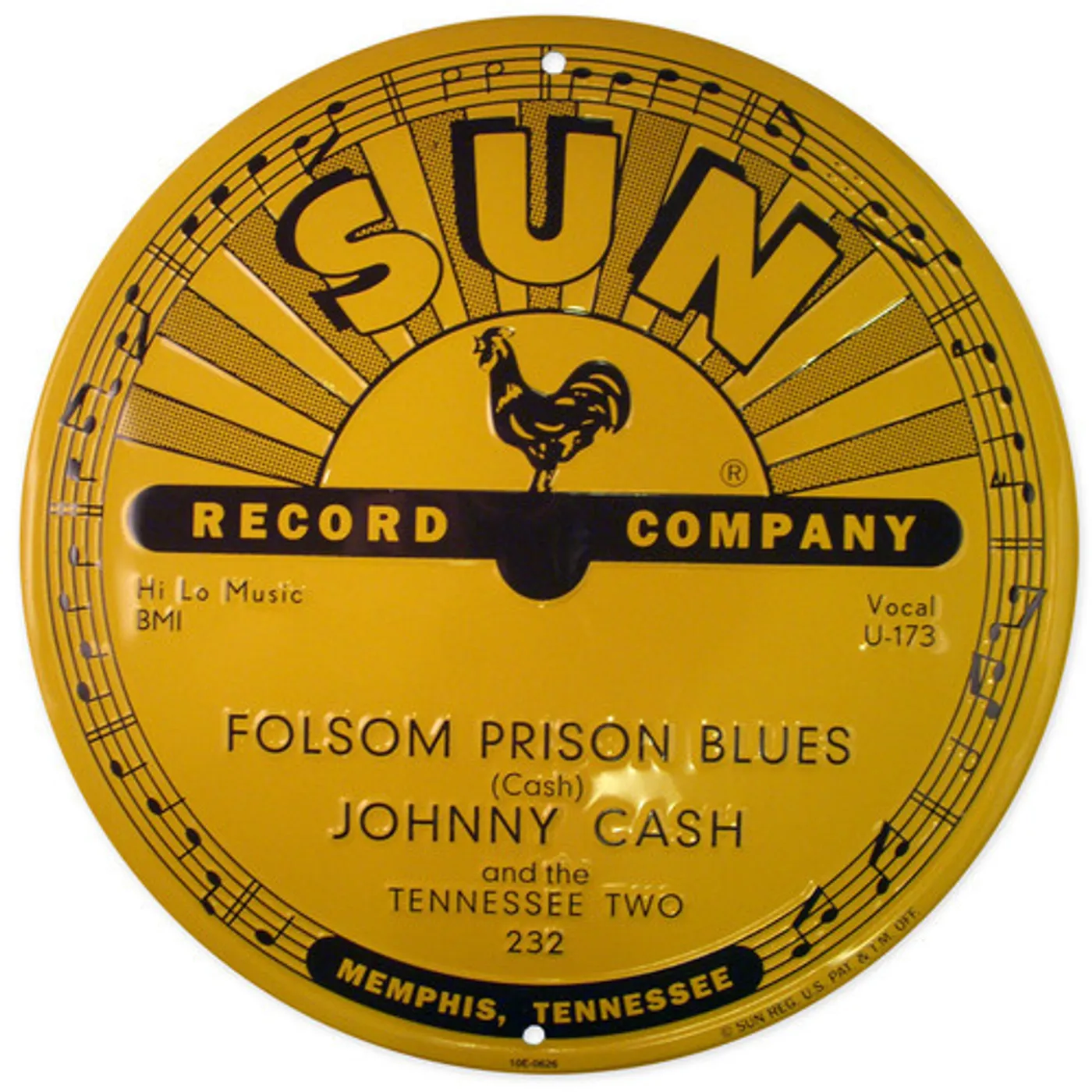Johnny Cash Folsom Prison Blues Aluminum Sign