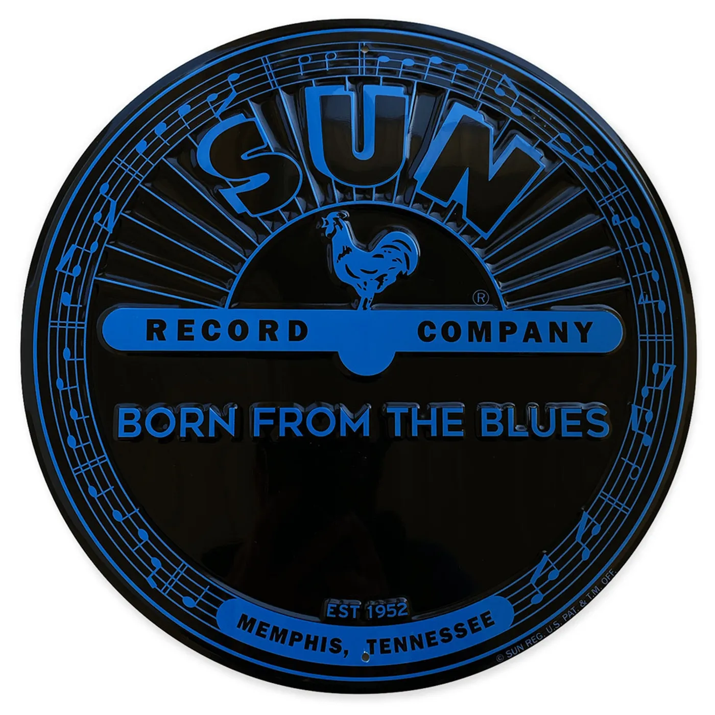 Sun Records Sun Born from the Blues Aluminum Sign