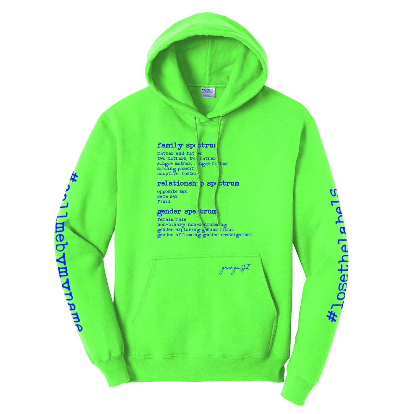 Gaustad LOSE THE LABELS GREEN HOODIE