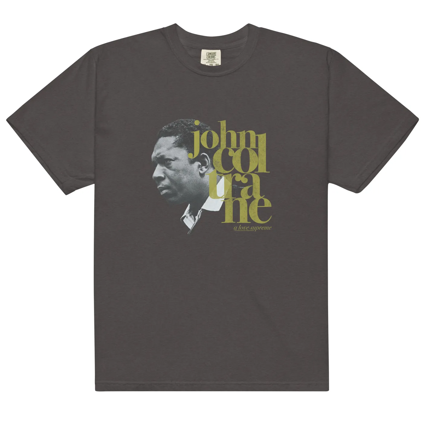 John Coltrane A Love Supreme Yellow Text T-Shirt