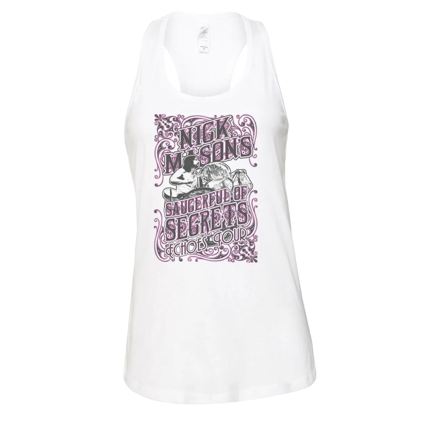 Nick Mason's Saucerful of Secrets NMSOS Flourish Ladies White Tank
