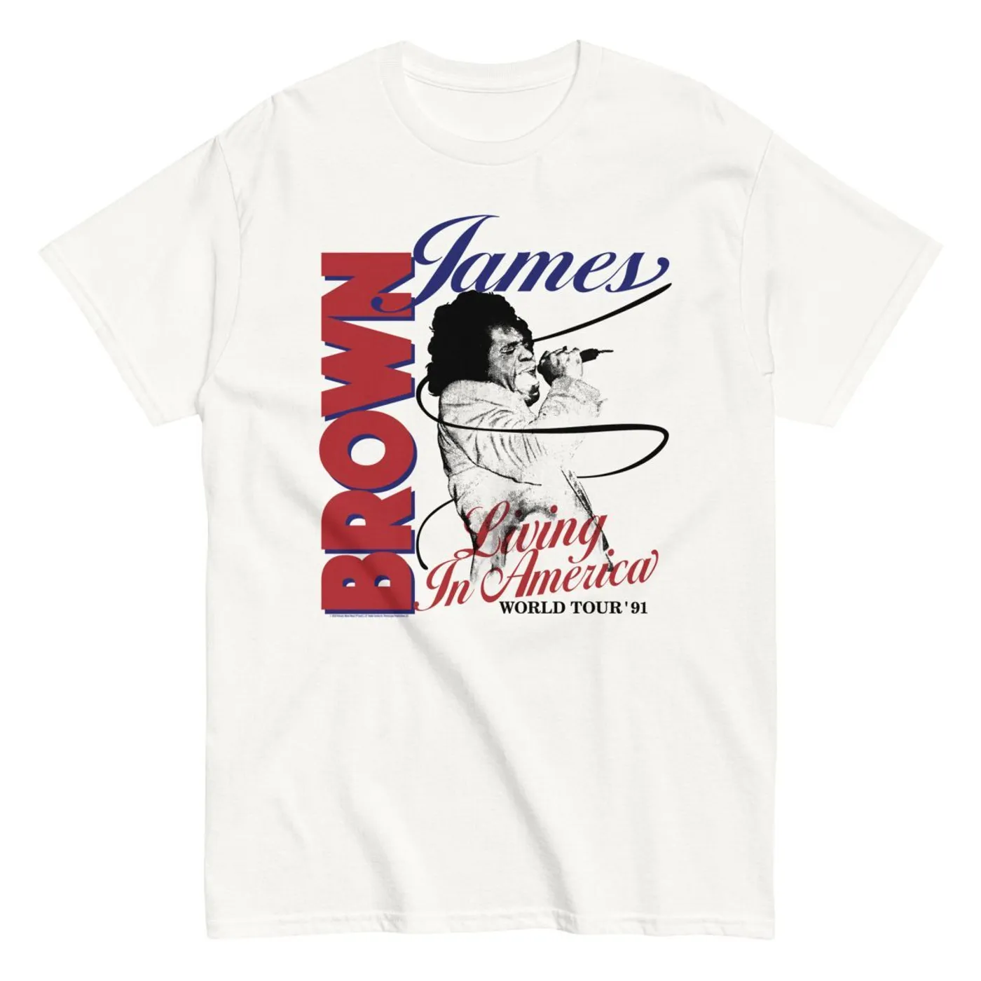 James Brown Living In America World Tour T-Shirt