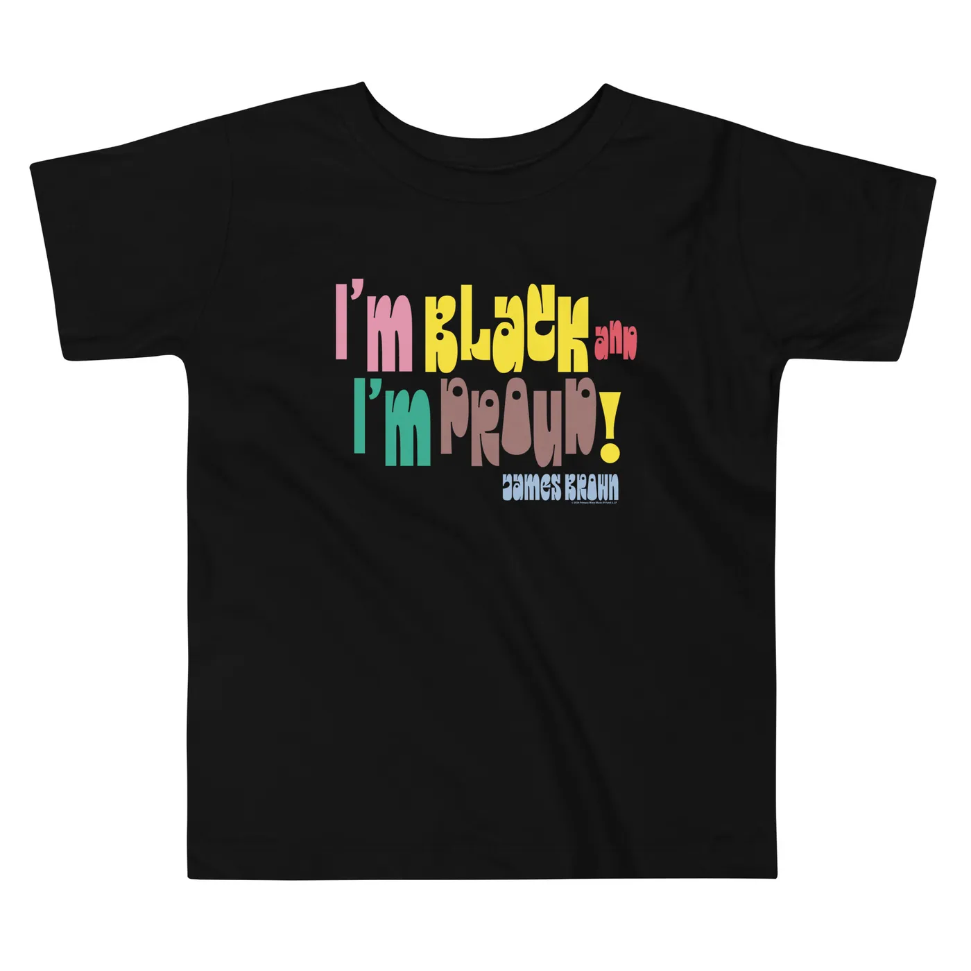 James Brown I'm Black and I'm Proud Retro Toddler T-Shirt