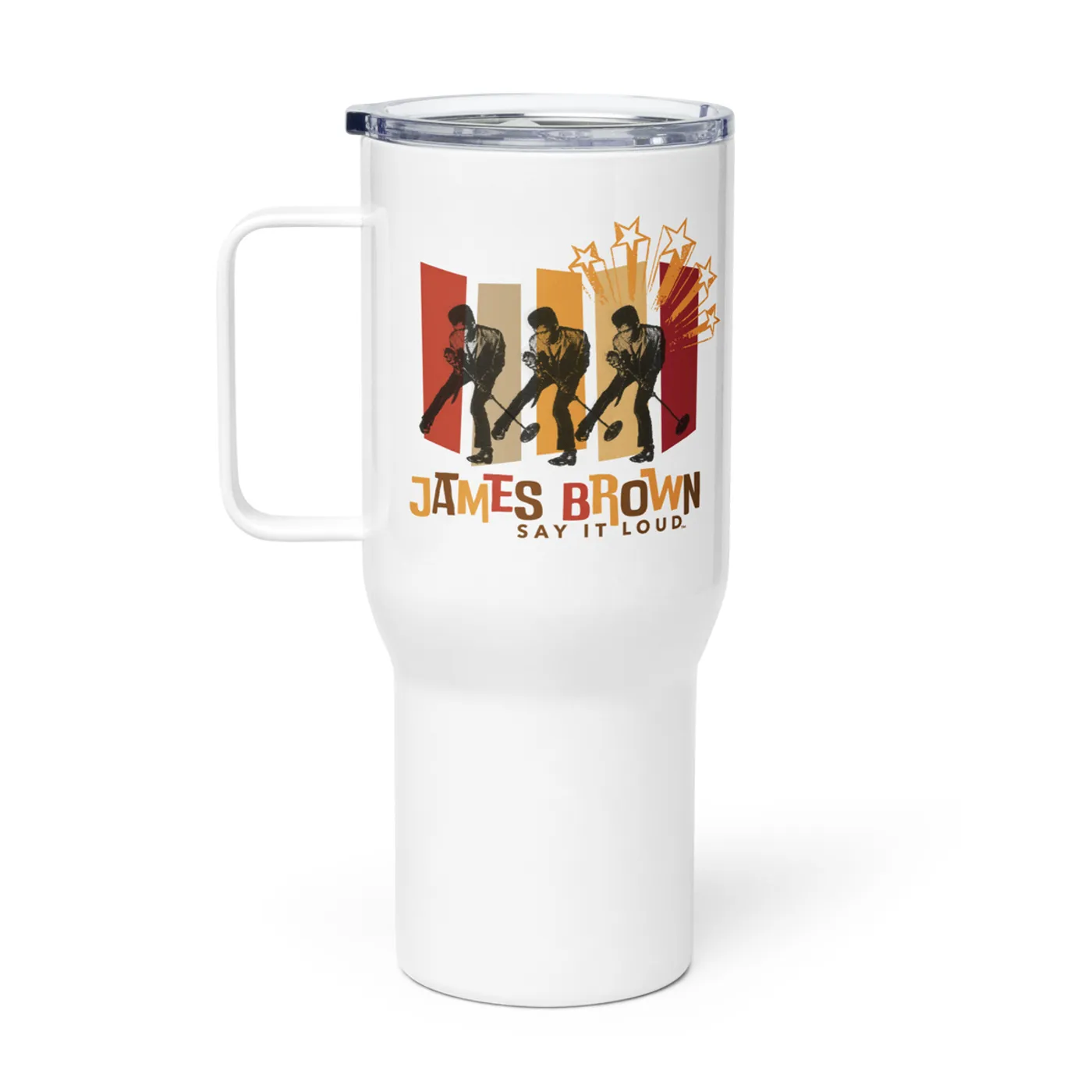 James Brown Say It Loud Crooner Travel Mug with a Handle