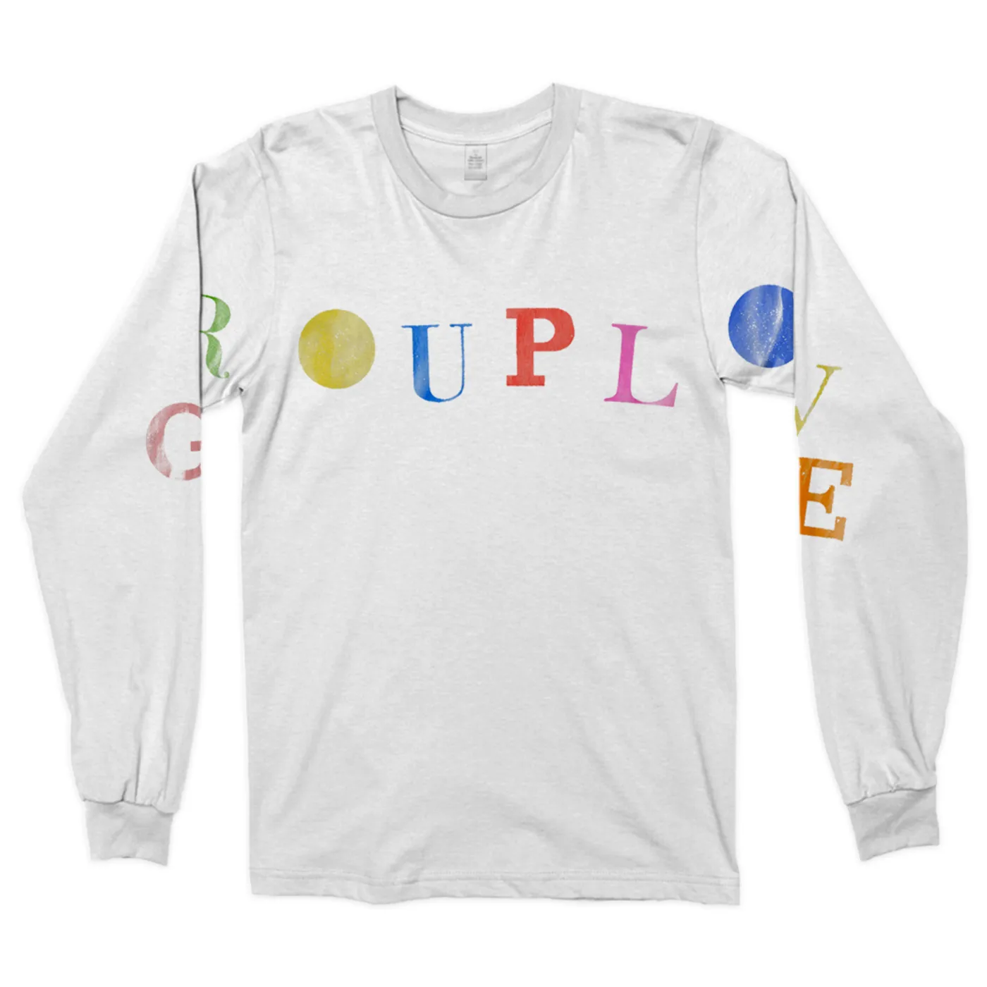GROUPLOVE LOGO RAINBOW UNISEX LONGSLEEVE