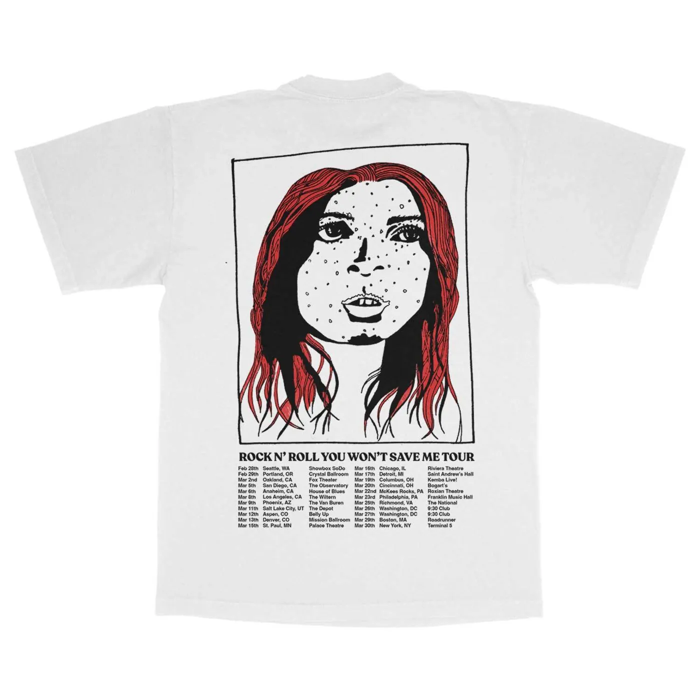 GROUPLOVE Rock & Roll You Wont Save Me Tour Tee