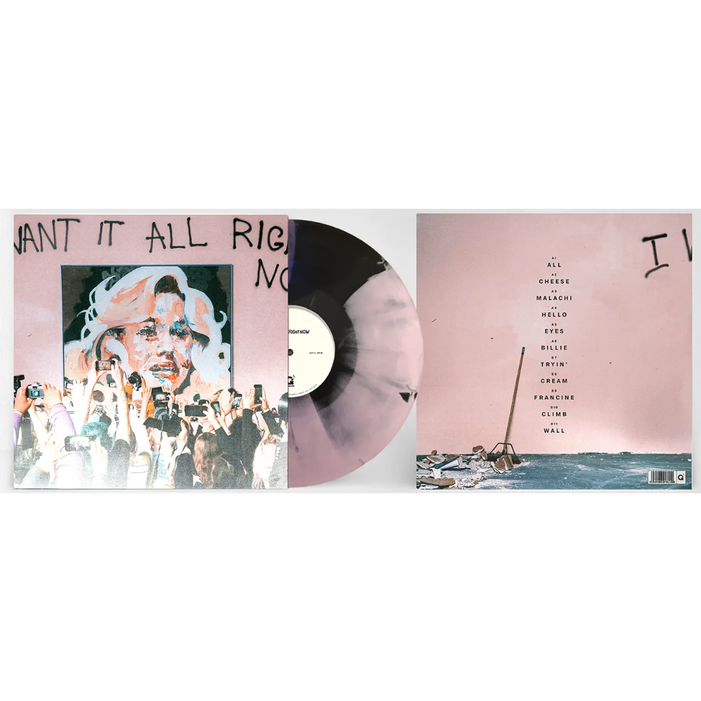 GROUPLOVE I WANT IT ALL RIGHT NOW VINYL SIGNED