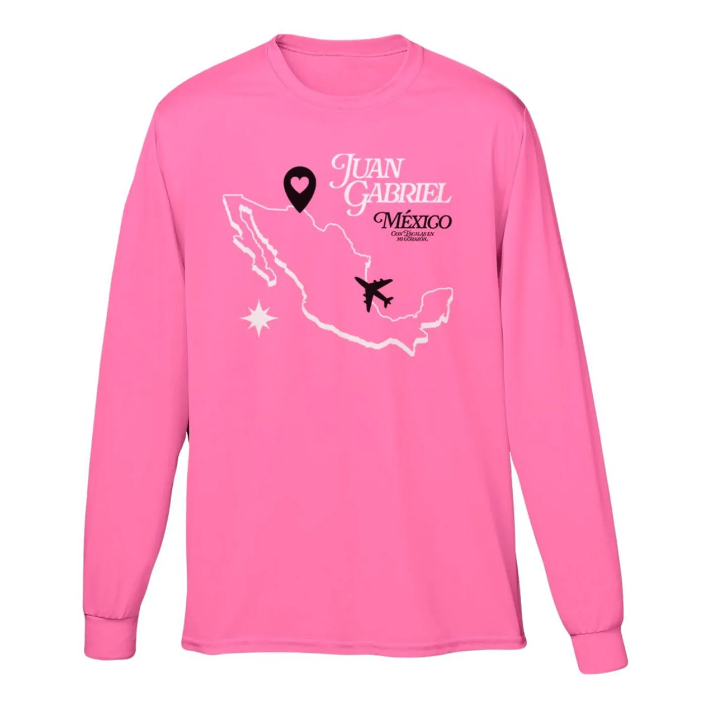 Juan Gabriel Map Long Sleeve T-Shirt