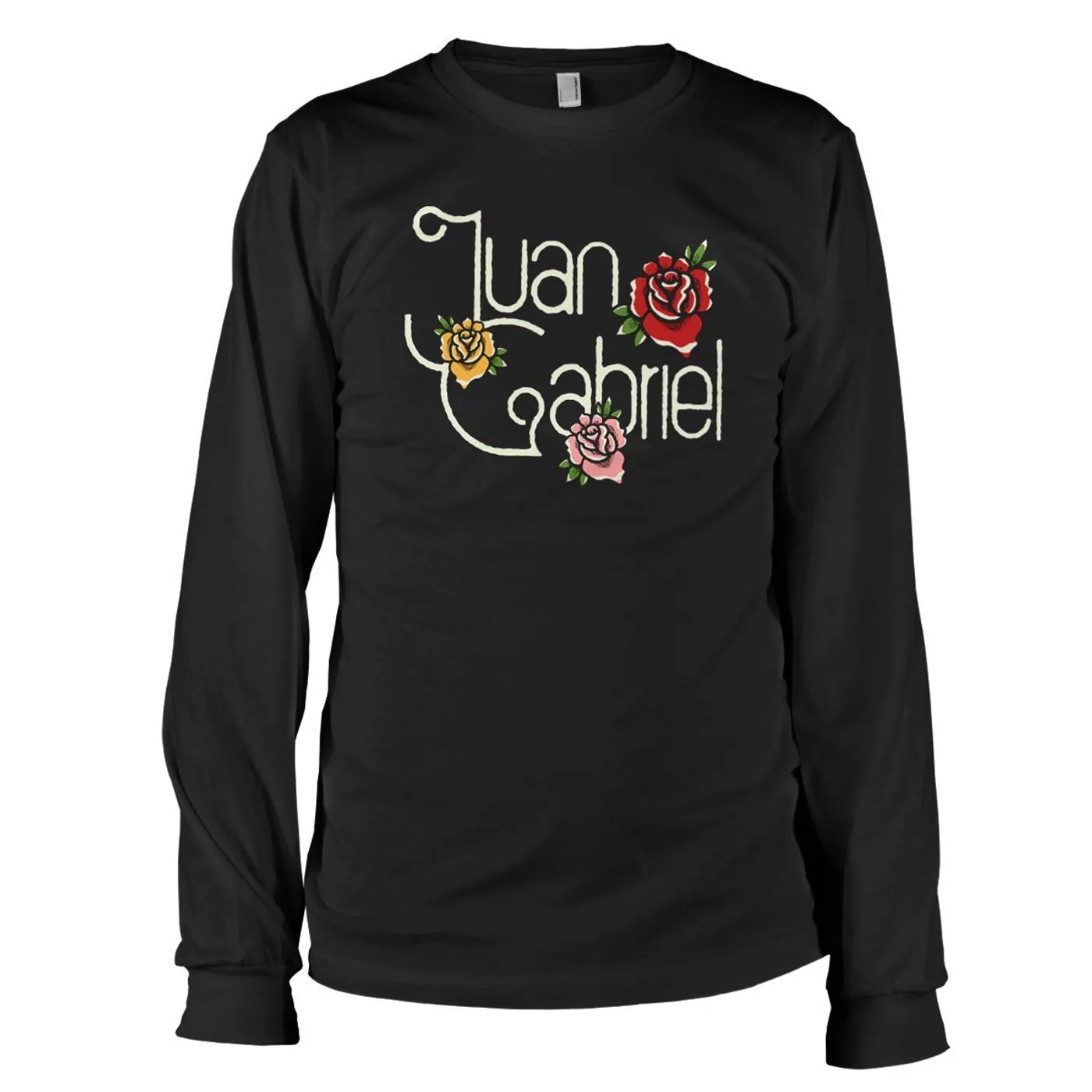 Juan Gabriel Roses Black Long Sleeve T-shirt