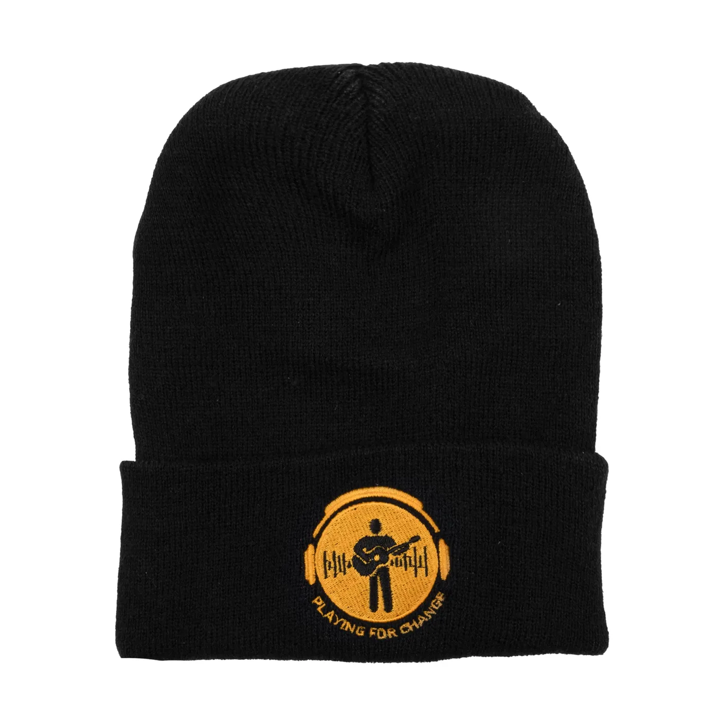 Playing For Change Yellow Logo Cuffed Beanie