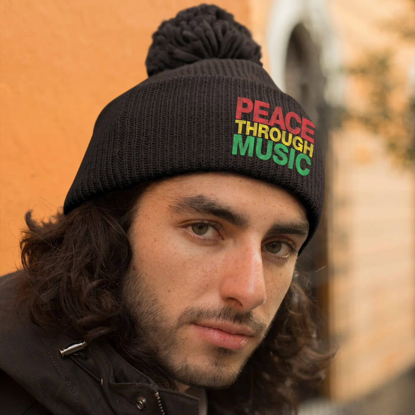 Playing For Change Peace Through Music Pom Pom Beanie