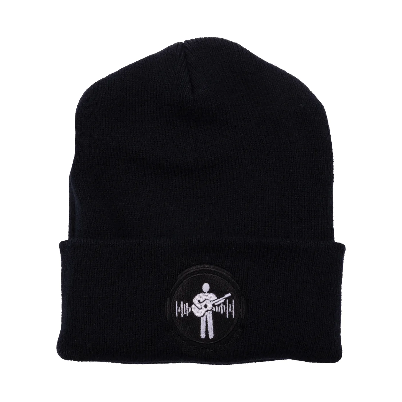 Playing For Change Black and White Logo Cuffed Beanie
