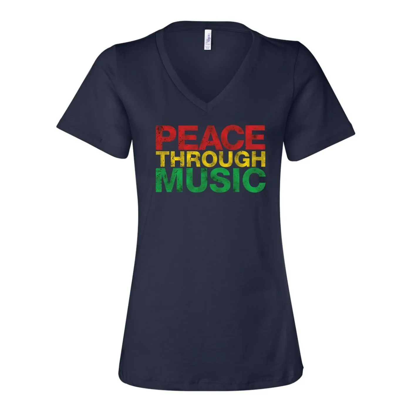 Playing For Change Peace Through Music V Neck T-Shirt