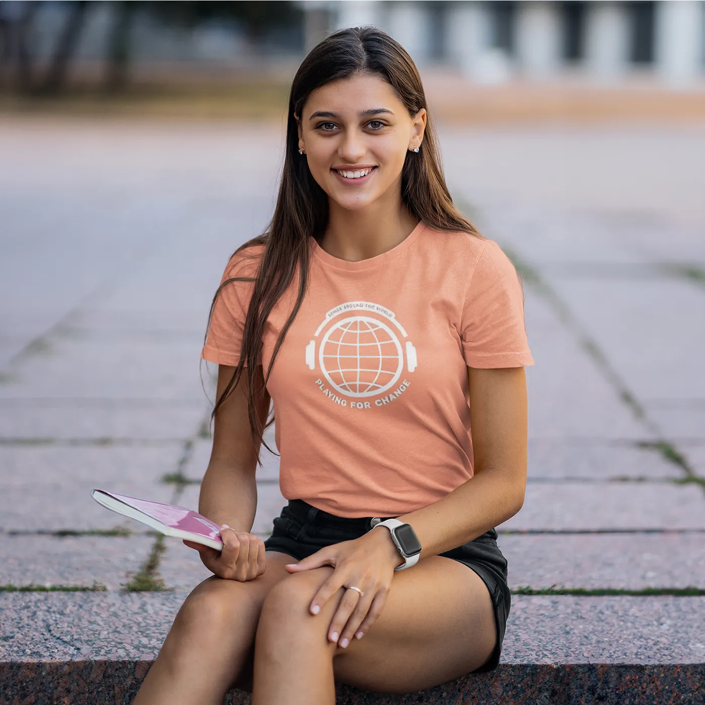 Playing For Change PFC Headphones Sunset T-Shirt
