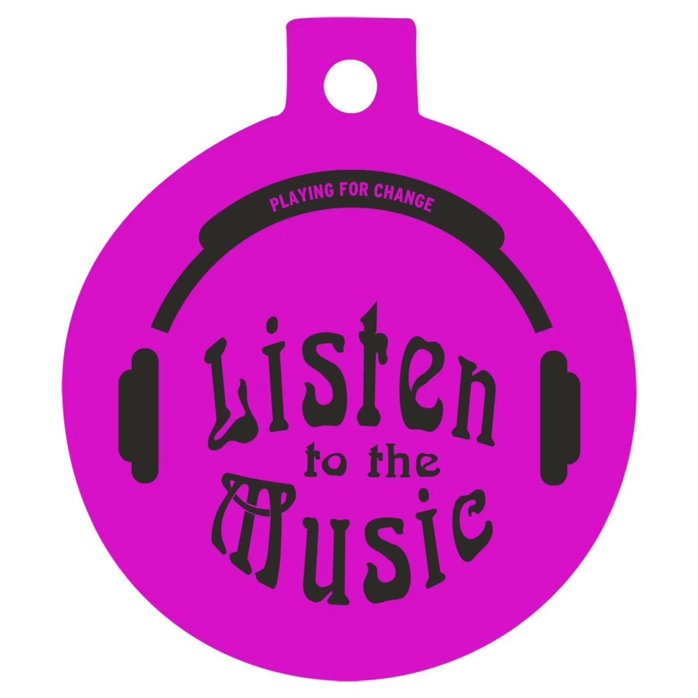 Playing For Change Listen to the Music Round Ornament
