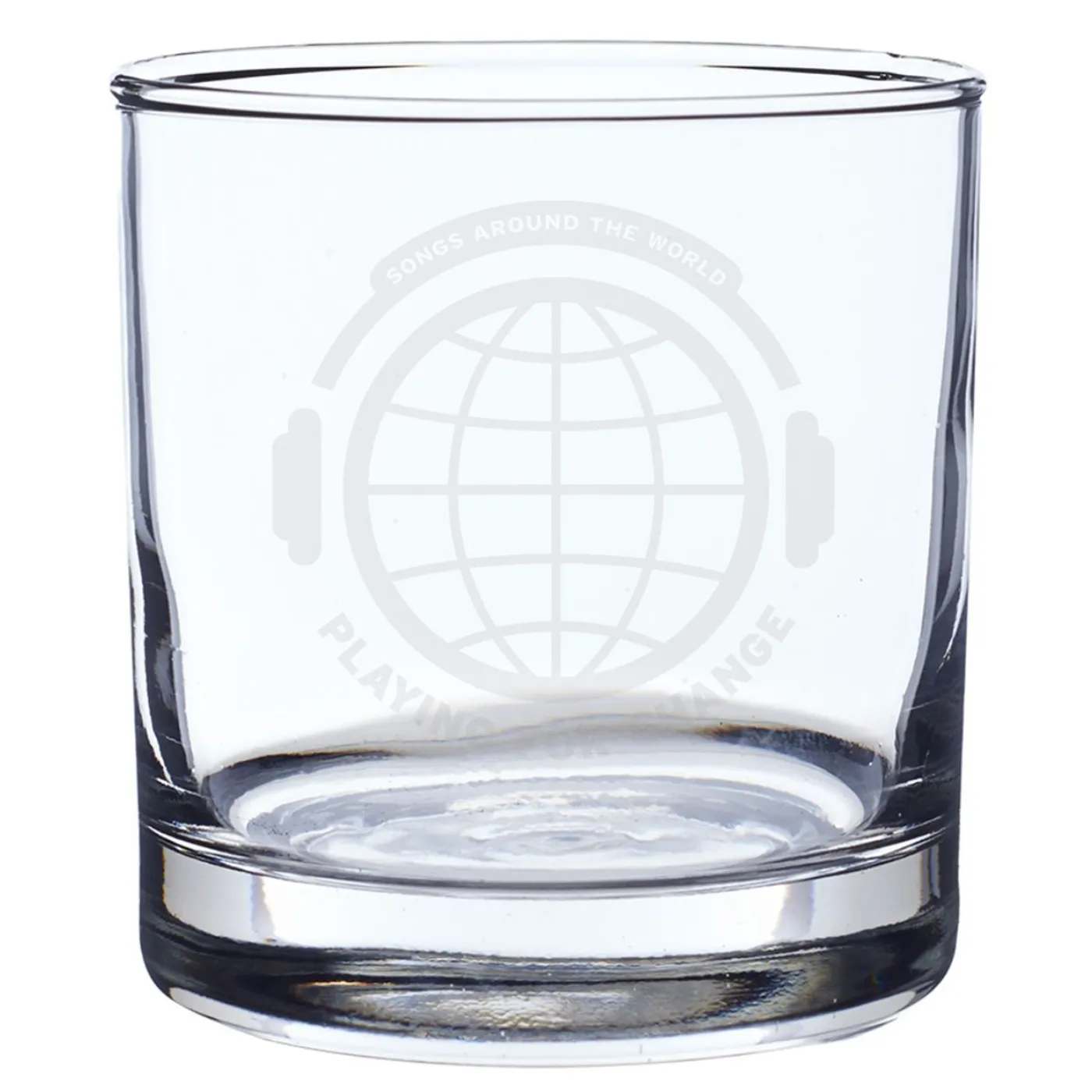 Playing For Change Global Headphones Laser Engraved Rocks Glass