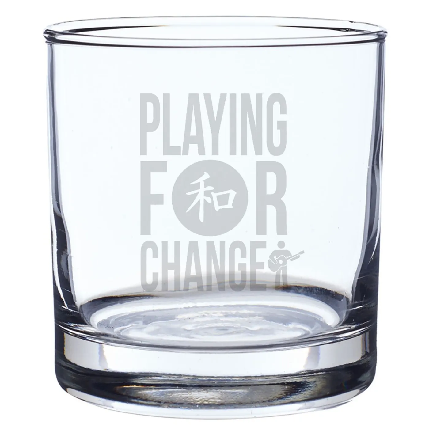 Playing For Change Japan Laser Engraved Rocks Glass