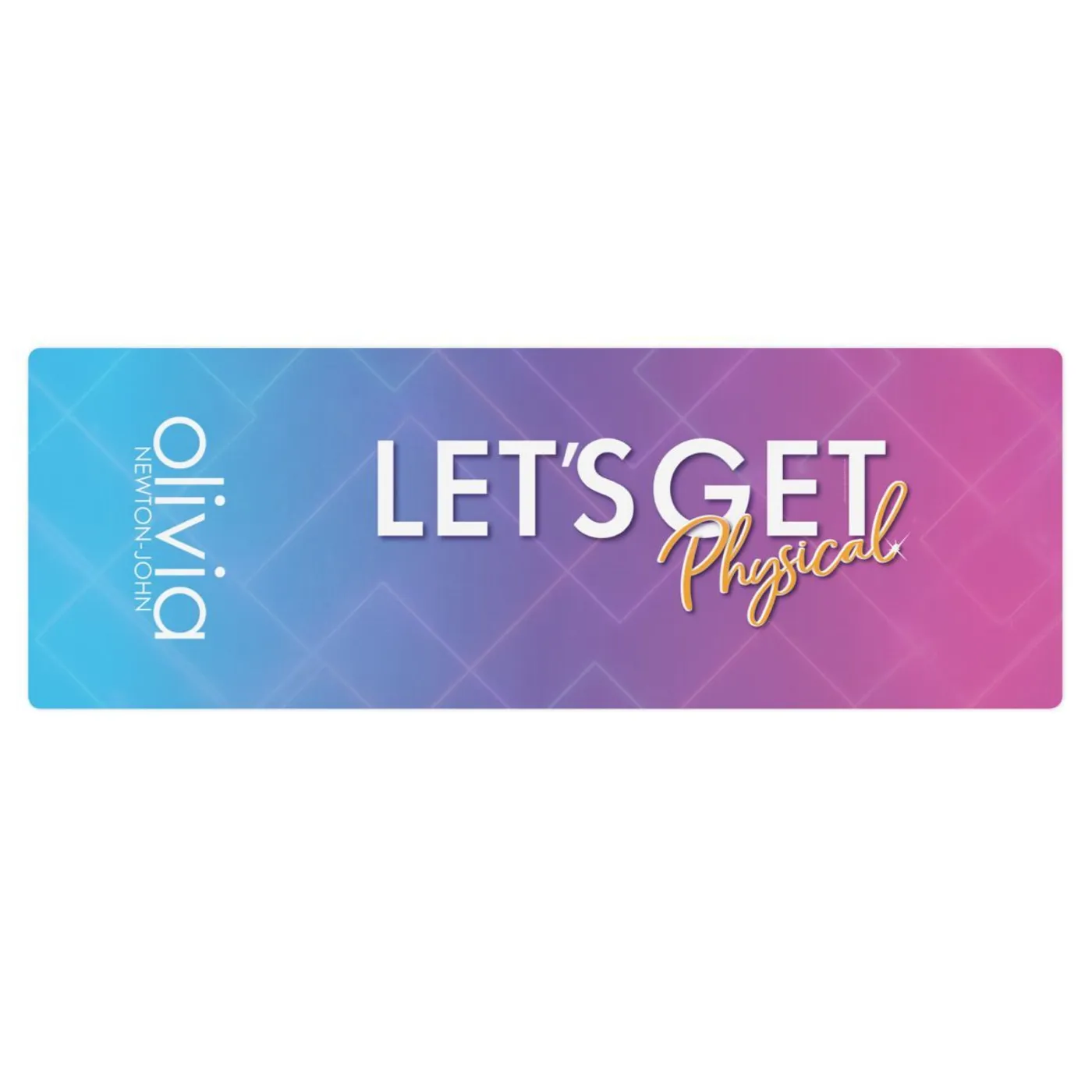 Olivia Newton-John Let's Get Physical Yoga Mat | Retro Gradient