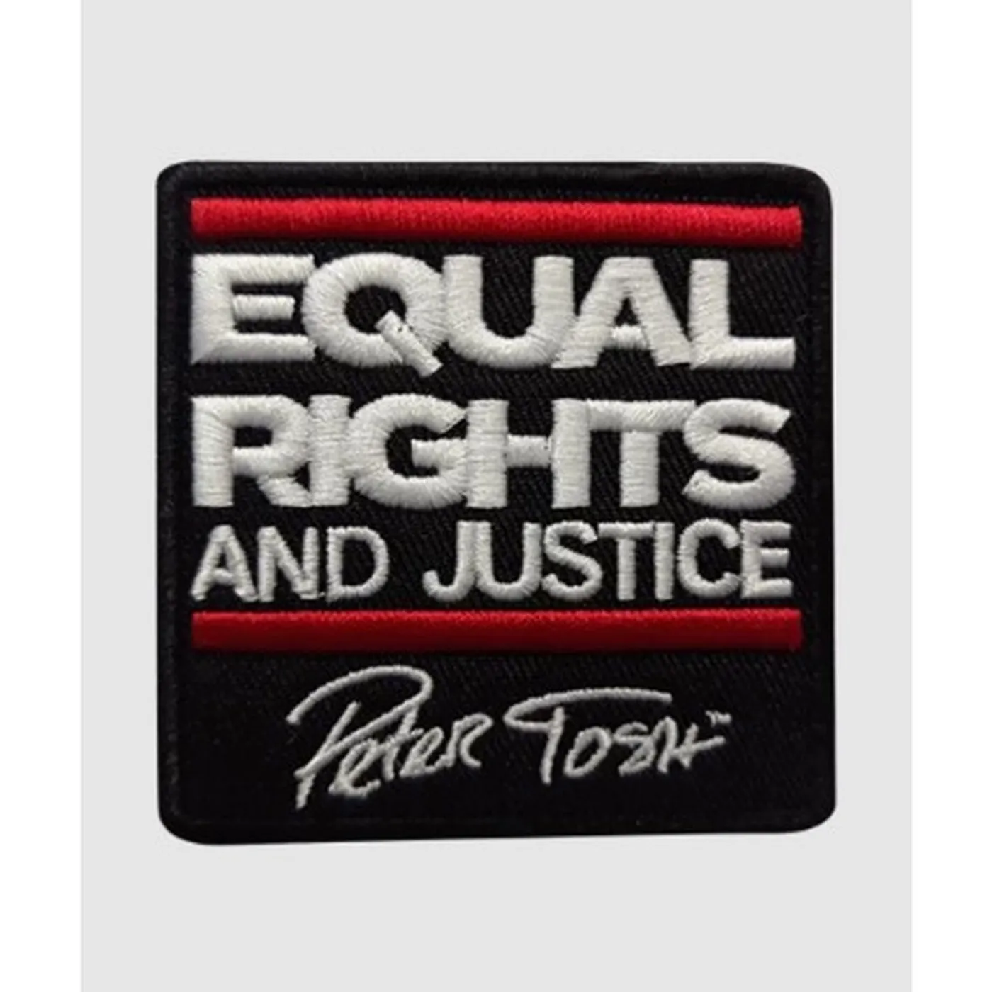 Peter Tosh Equal Rights And Justice Embroidered Patch (Red & White)
