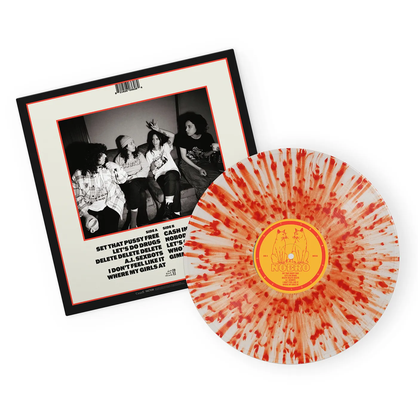 NOBRO Set Your Pussy Free Red Splatter Vinyl