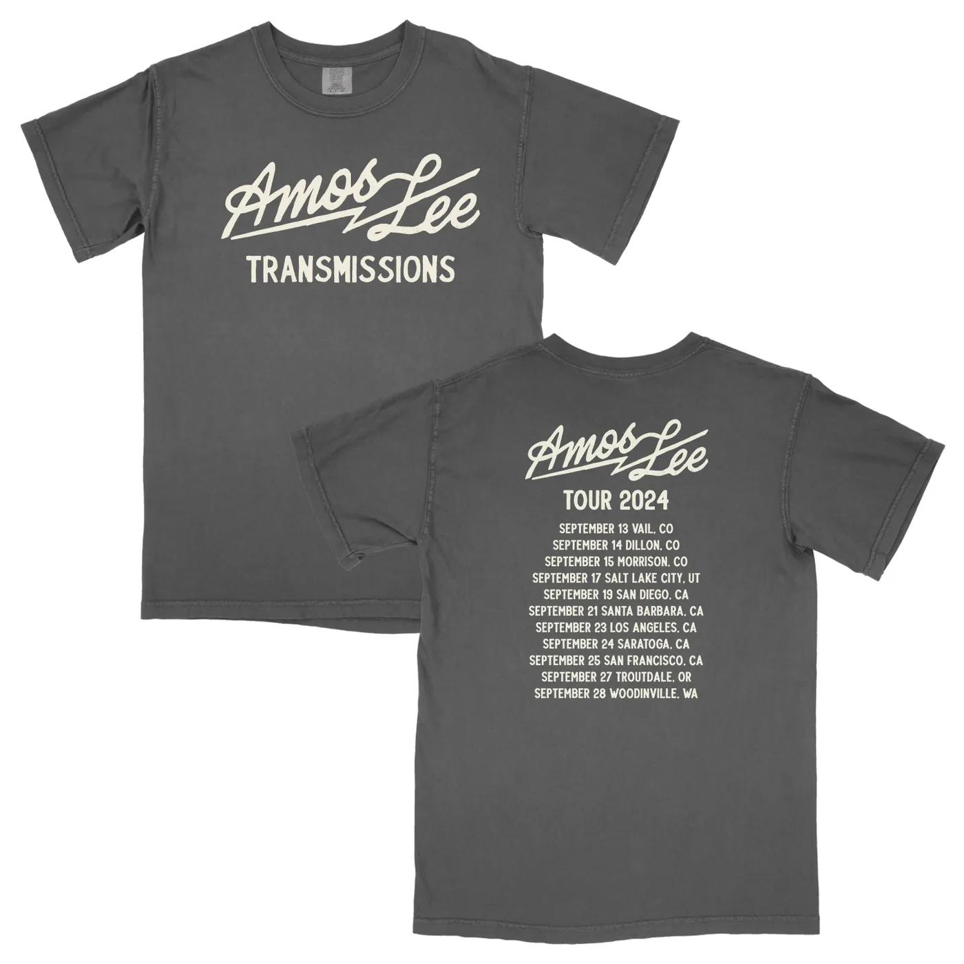Amos Lee Transmissions Fall 2024 Tour Tee