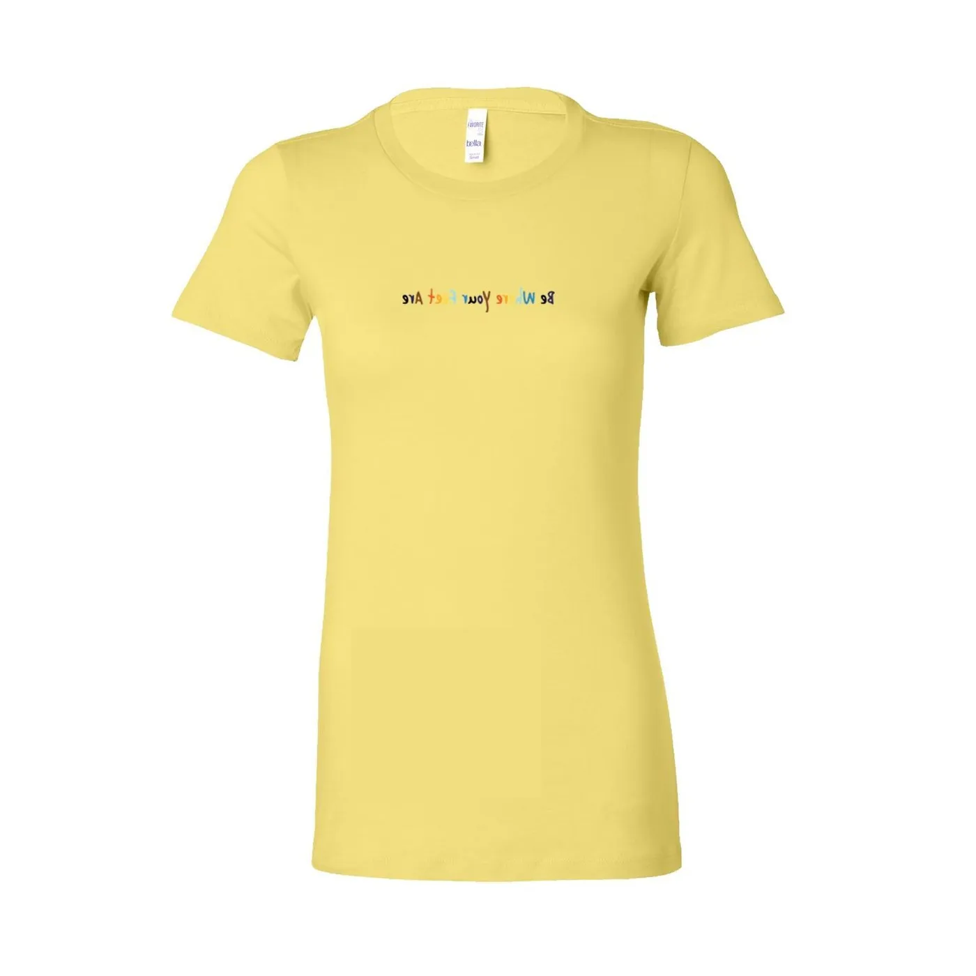Jason Mraz Be Where Your Feet Are Mirror Image Ladies T-shirt