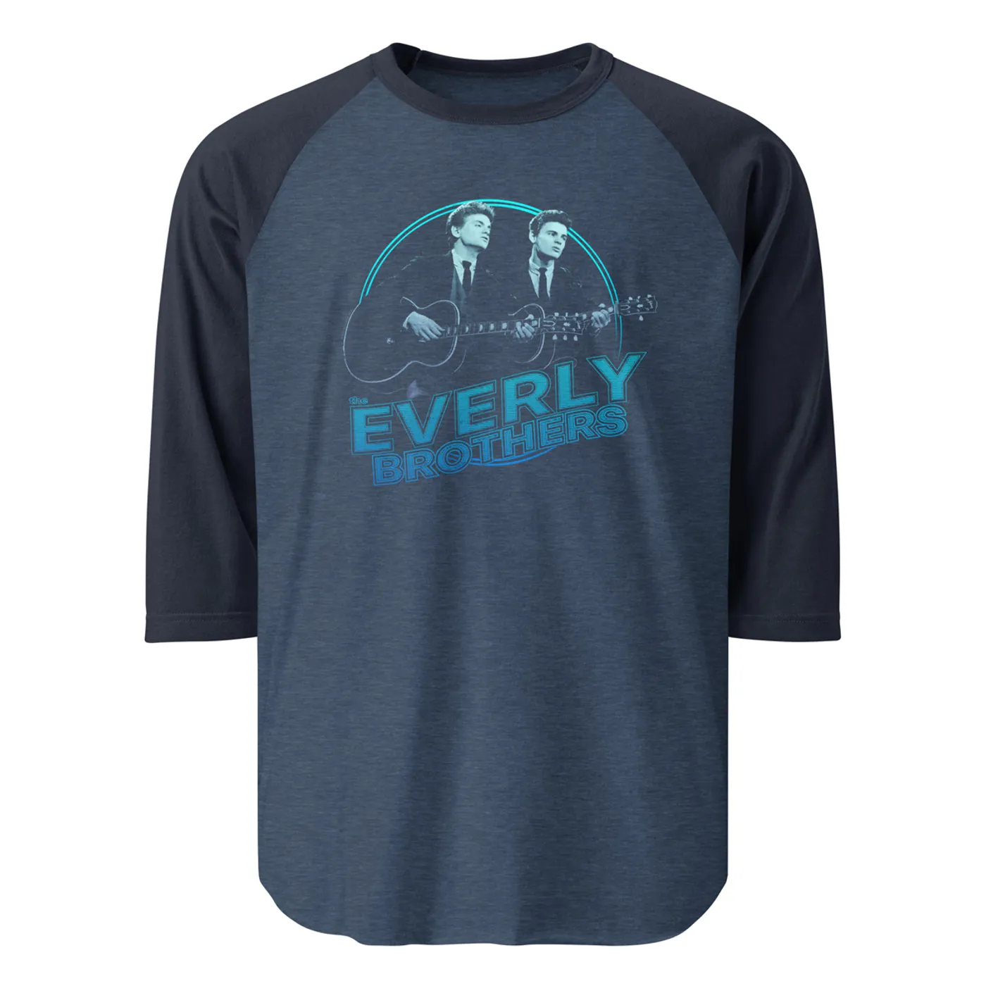 The Everly Brothers Blue Guitars Raglan T-Shirt