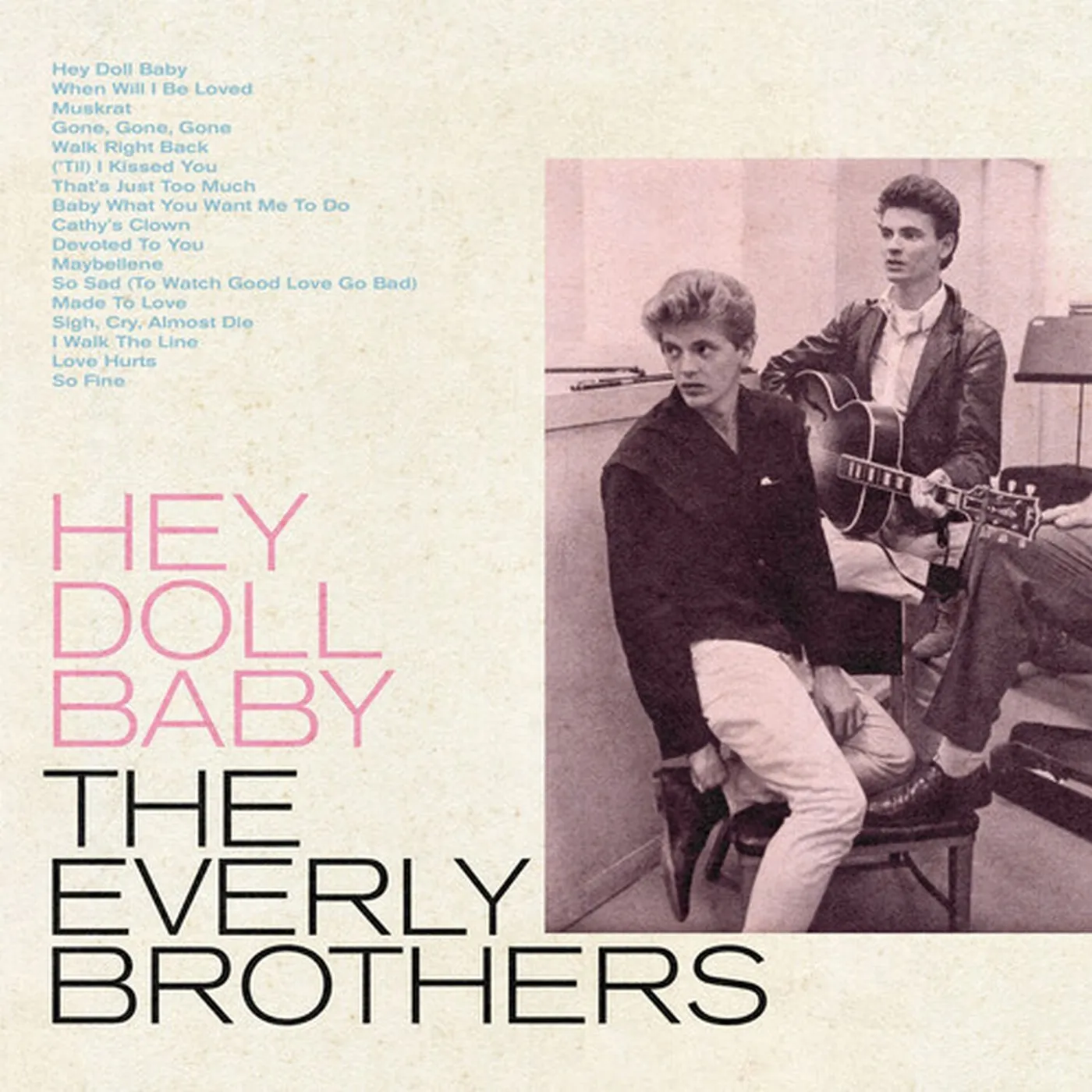 The Everly Brothers Hey Doll Baby Blue Vinyl LP