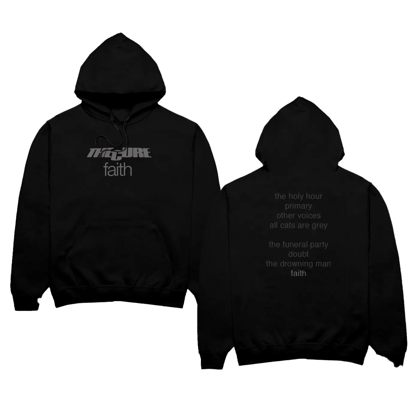 The Cure Faith Logo Black Hoodie
