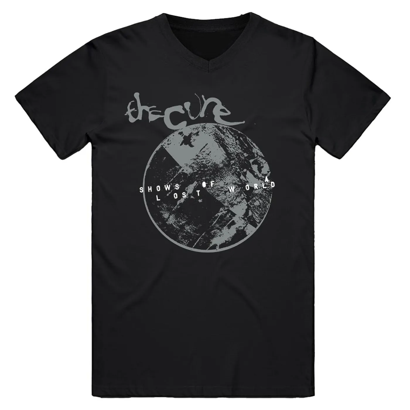 The Cure Shows Of A Lost World Moon Dateback V-Neck Tee